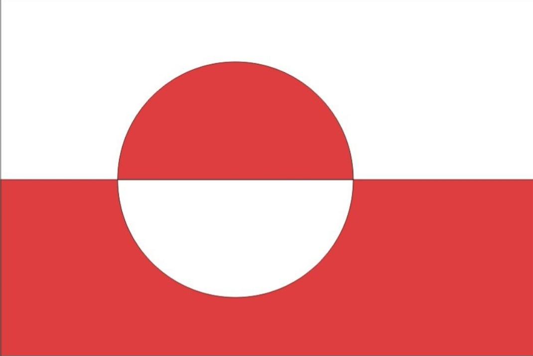 The beautiful flag of Greenland